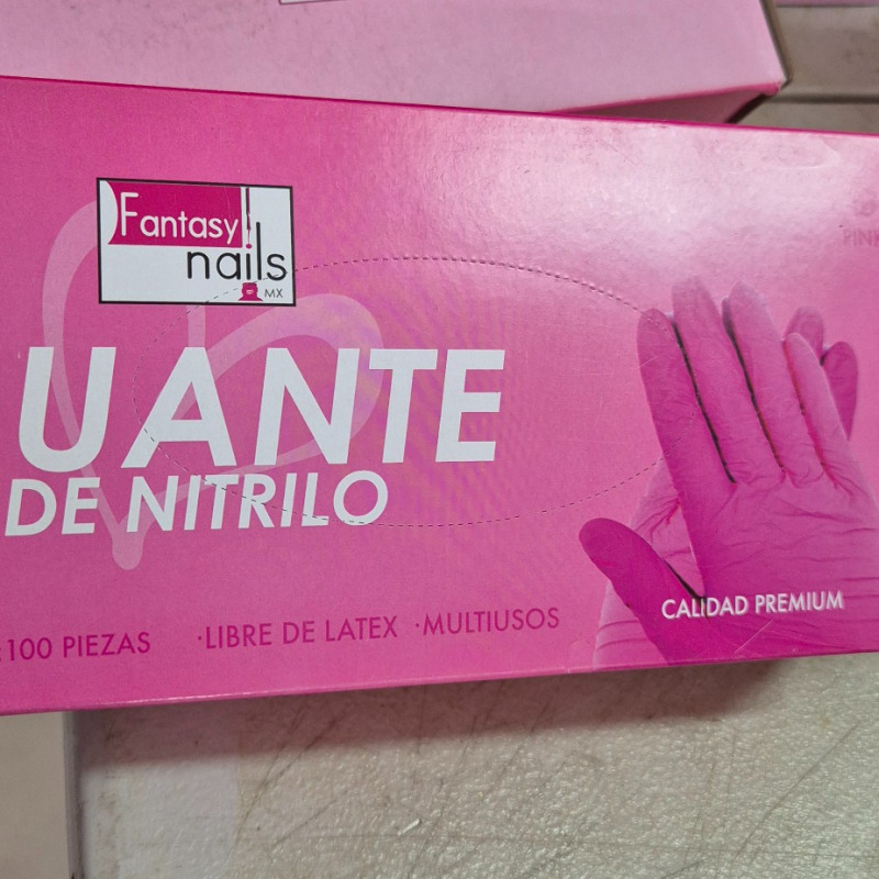 Caja guantes fantasy rosa