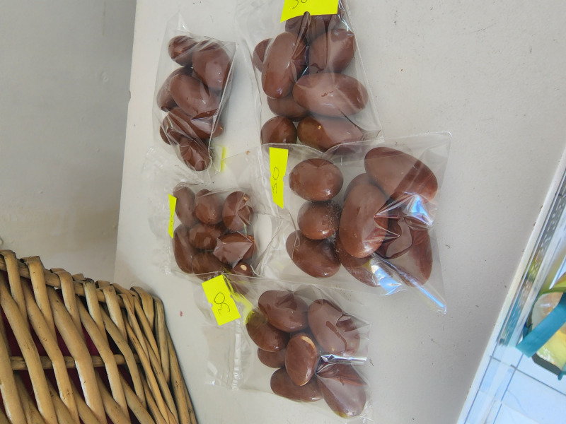 Almendras con chocolate