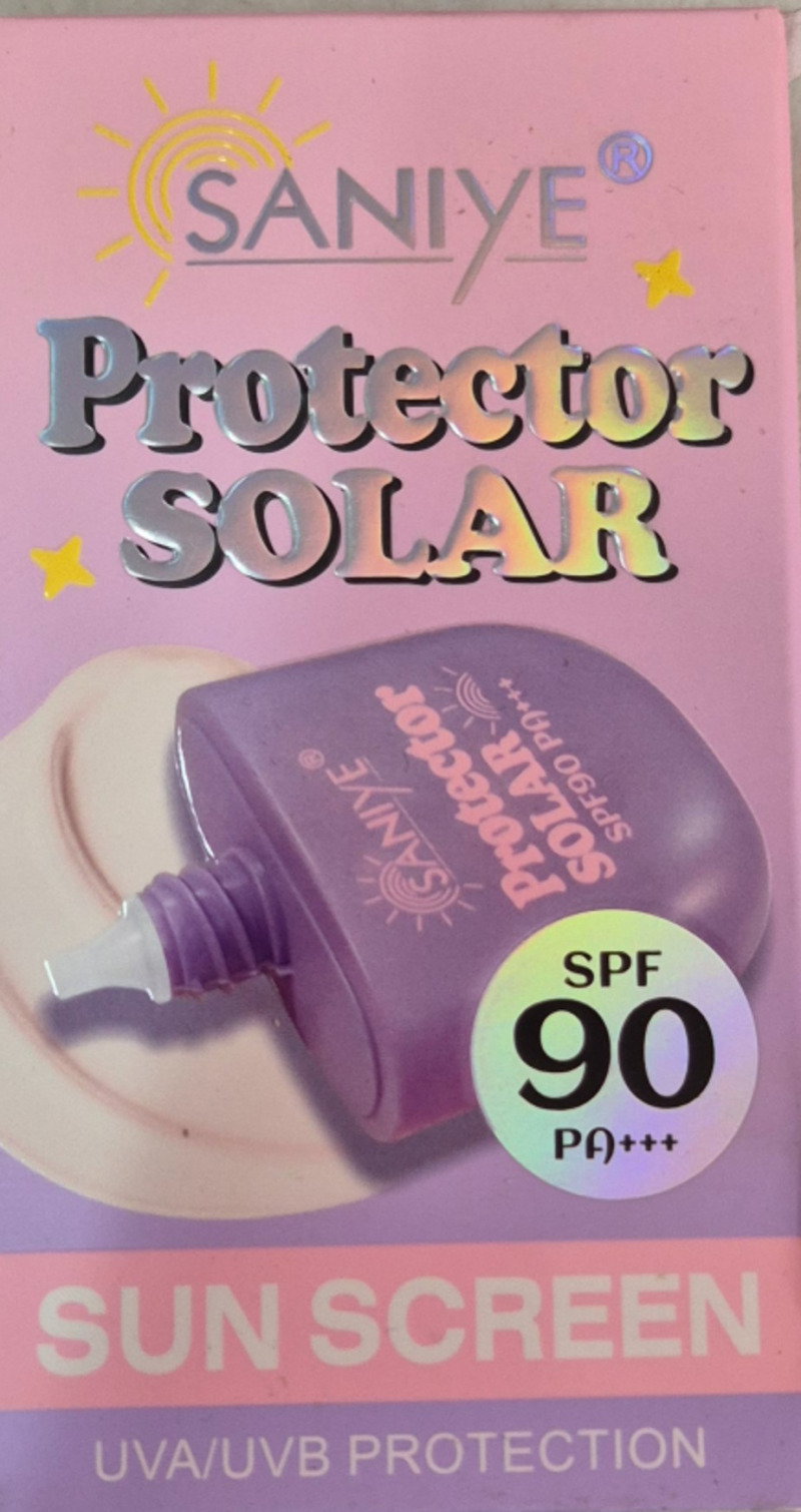 Protector solar saniye