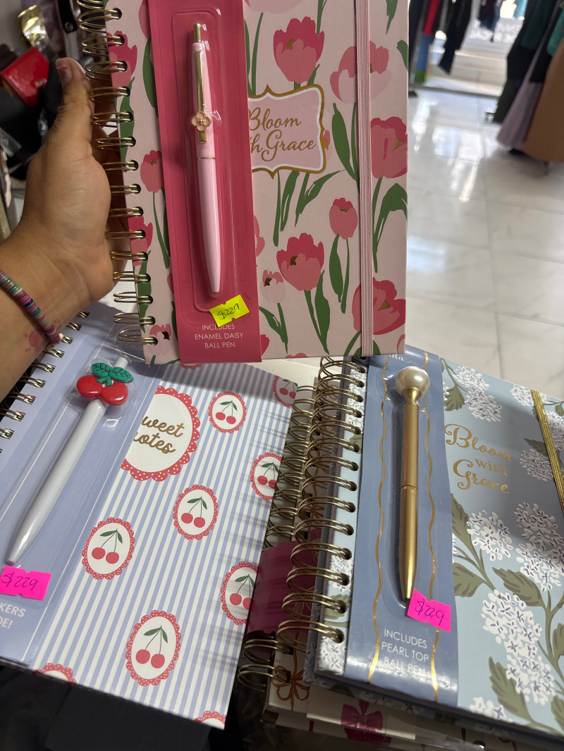 Libretas con pluma